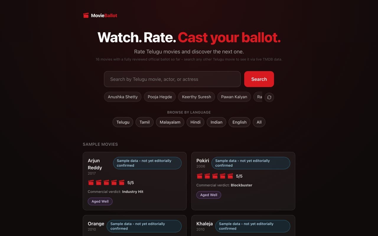 MovieBallot screenshot